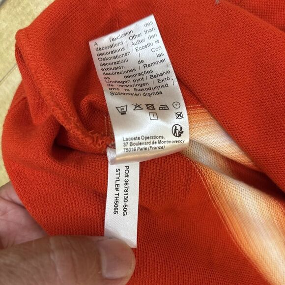 Lacoste Crewneck Ombre T Shirt Mens Size 3 Small - Picture 12 of 12